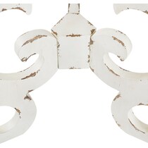 chasen white end table   