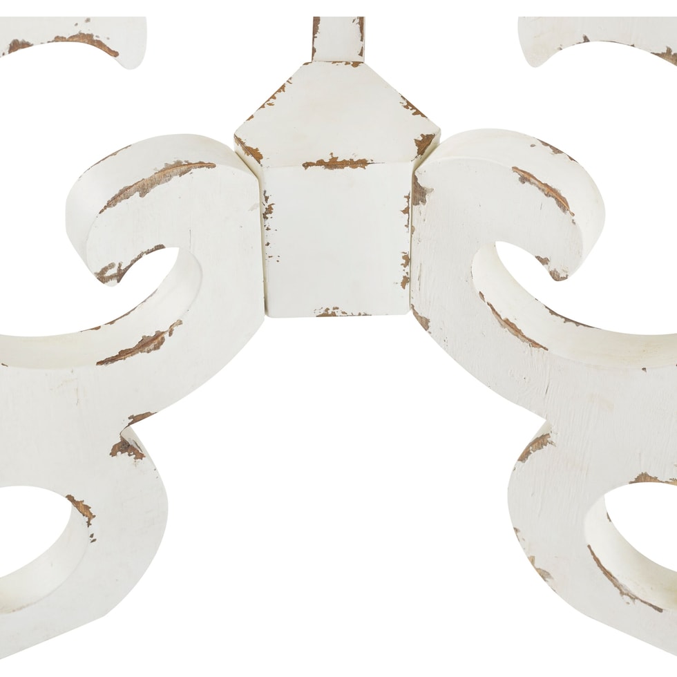 chasen white end table   
