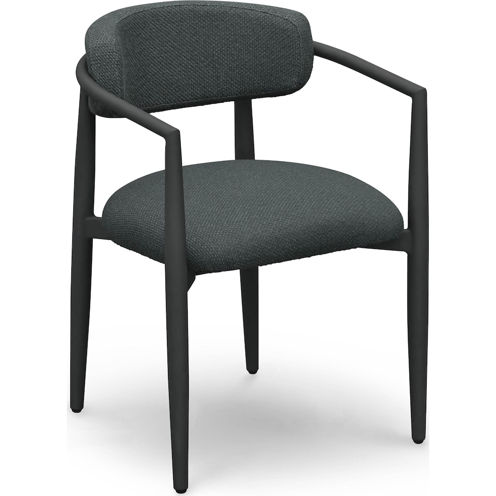chatham black outdoor dining chair   