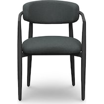 chatham black outdoor dining chair   