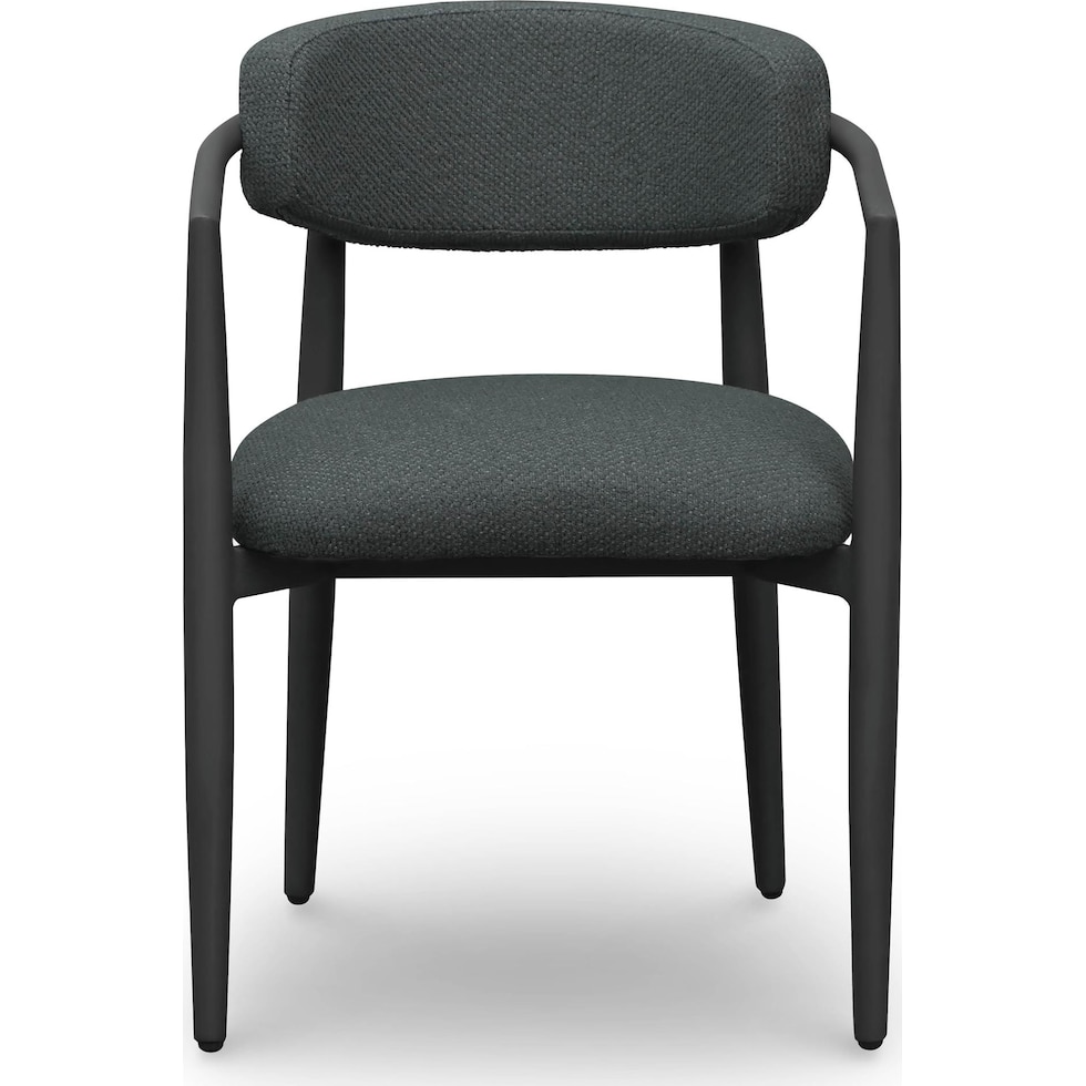 chatham black outdoor dining chair   