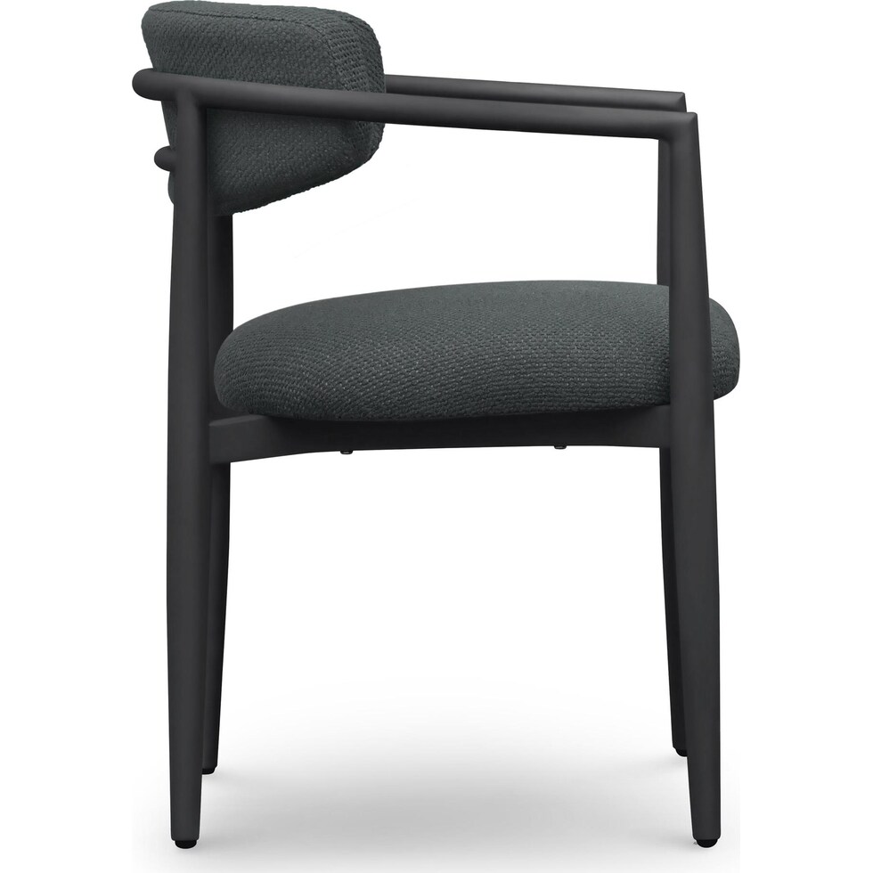 chatham black outdoor dining chair   