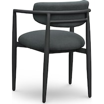 chatham black outdoor dining chair   