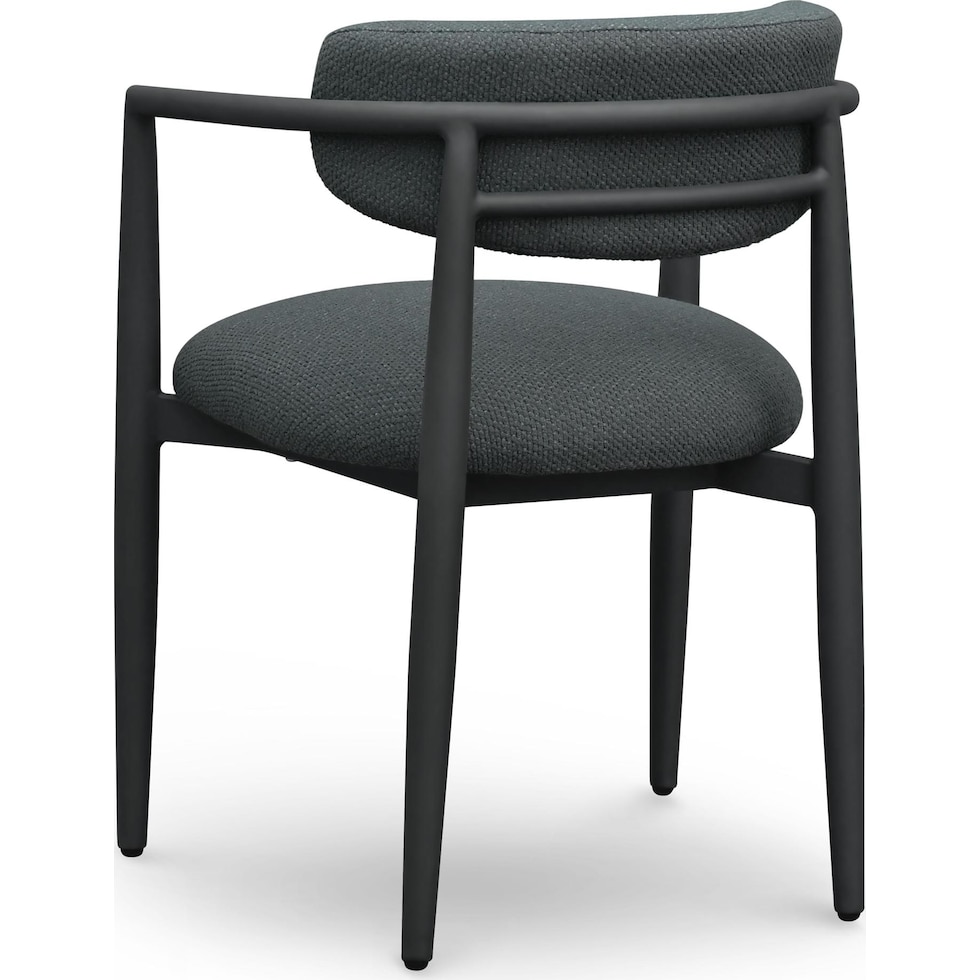 chatham black outdoor dining chair   