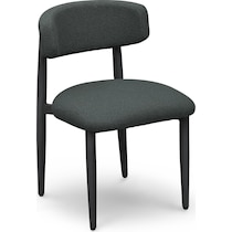 chatham black outdoor dining chair   