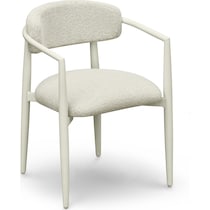 chatham white outdoor dining chair   