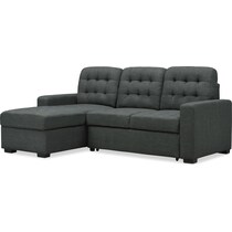 chatman gray sleeper sectional   