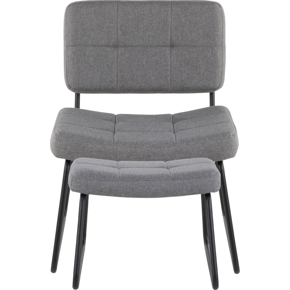 chauncey gray accent chair   