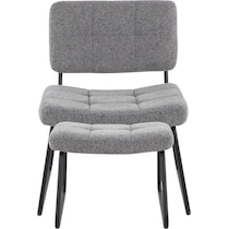 chauncey gray accent chair   