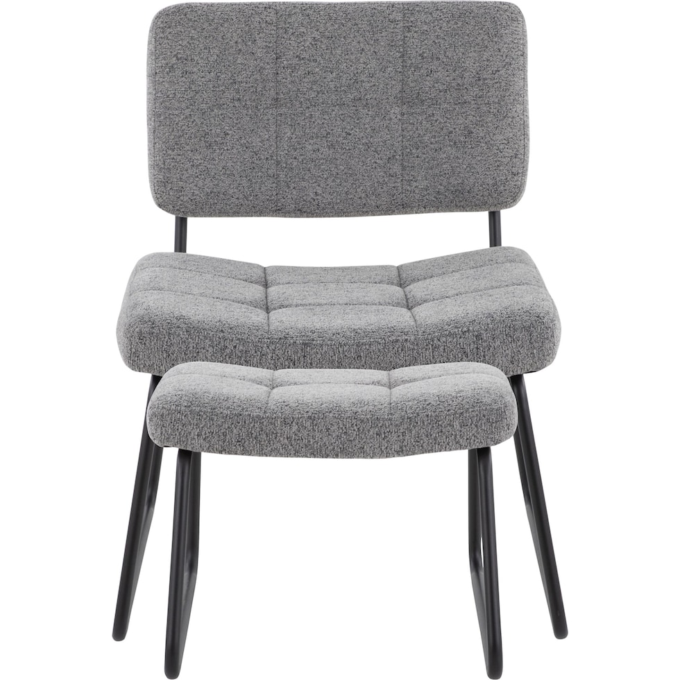 chauncey gray accent chair   