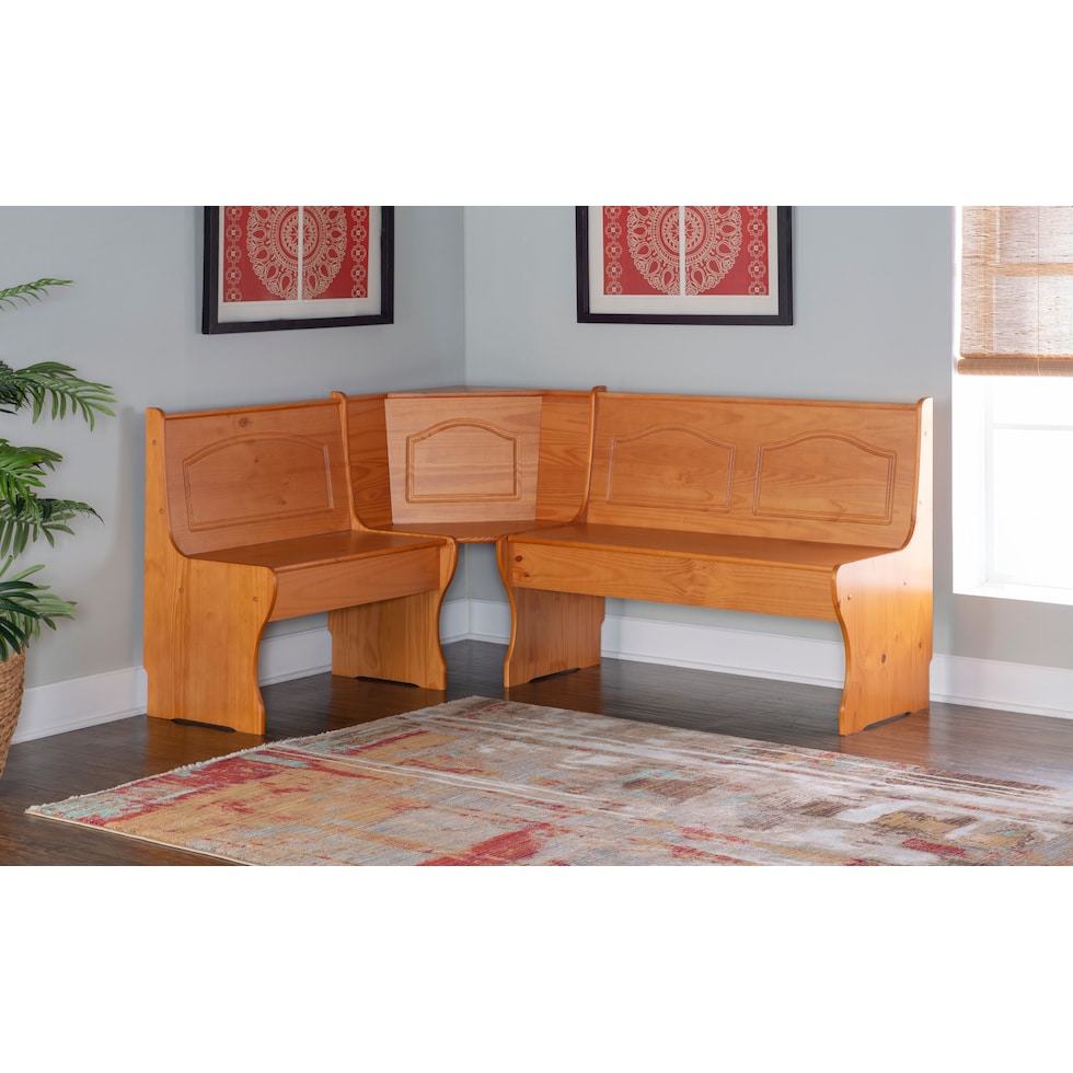 chelsea light brown corner nook   