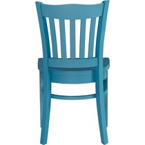 cheryl white and teal  pc dining room   