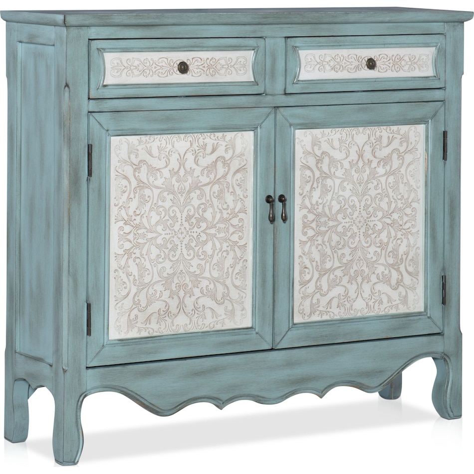 chesterland blue accent chest   