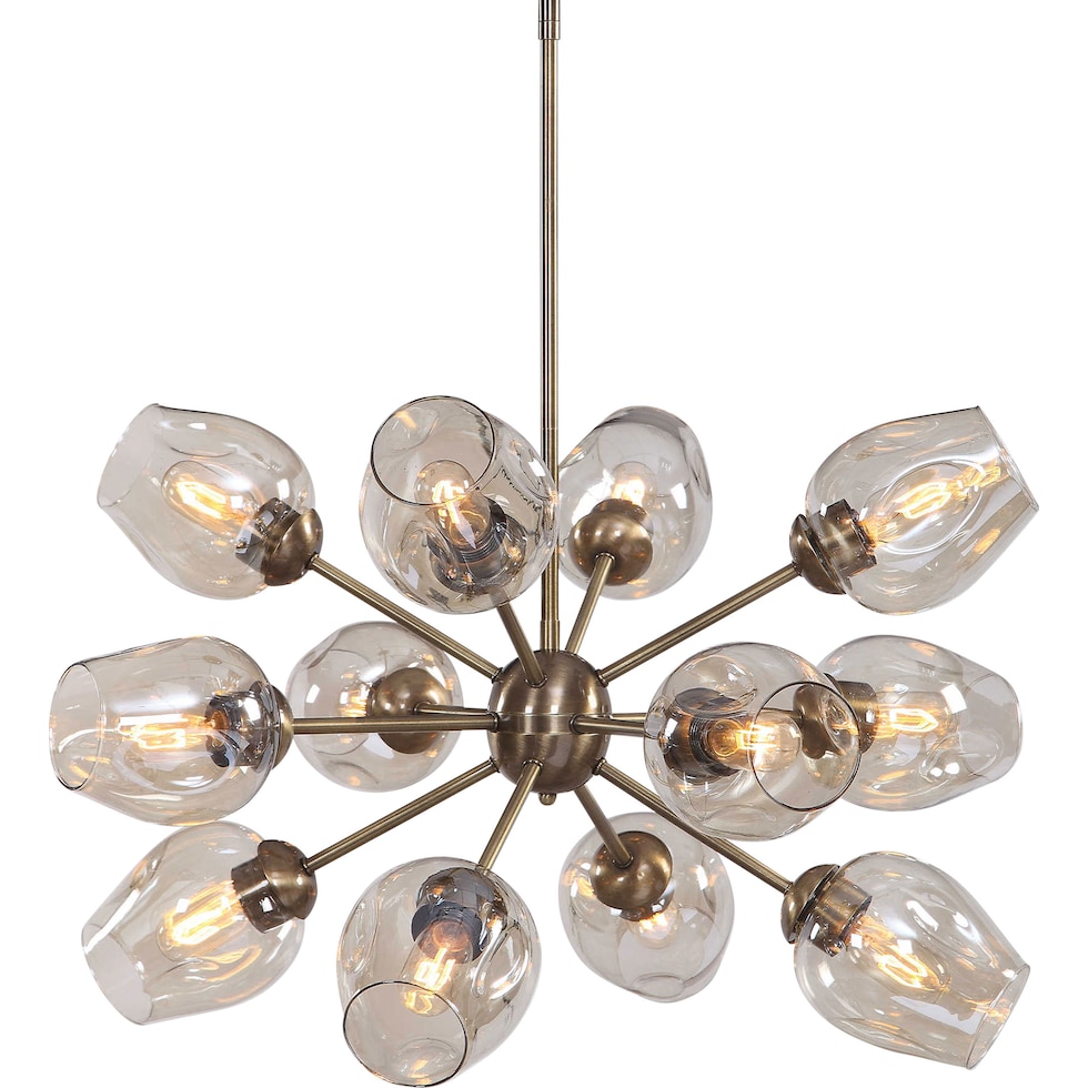 chet dark brown chandelier   