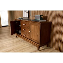 chicago dining dark brown buffet   