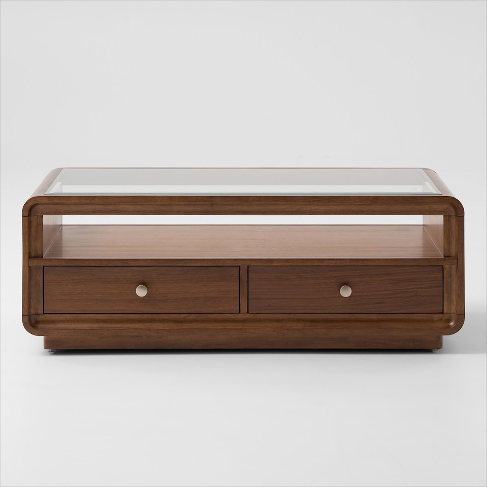 chicago tables dark brown coffee table   