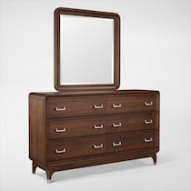 chicago dark brown dresser and mirror web   