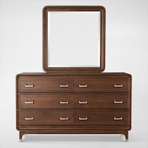 chicago dark brown dresser and mirror web   