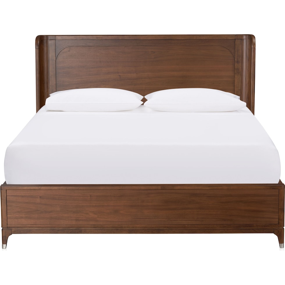 chicago dark brown king bed   