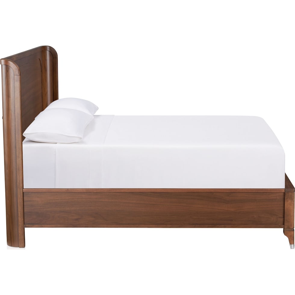 chicago dark brown king bed   