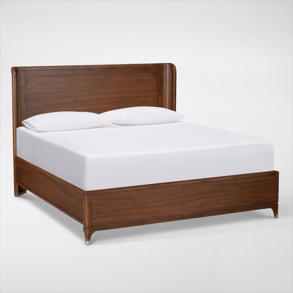 chicago dark brown queen bed web   