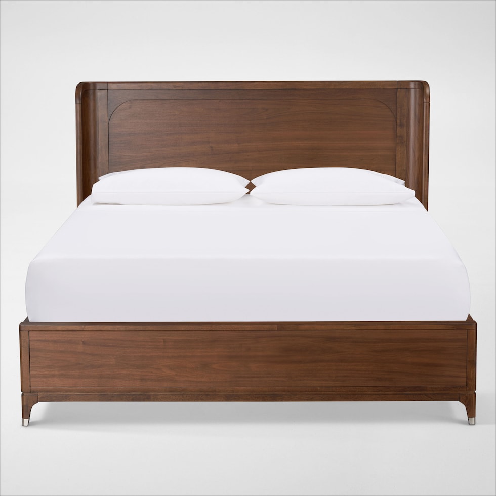 chicago dark brown queen bed web   