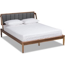 christabel gray queen bed   