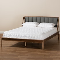 christabel gray queen bed   