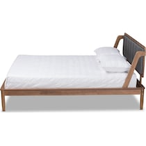 christabel gray queen bed   