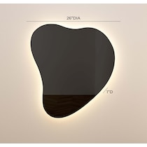 christina black wall mirror   