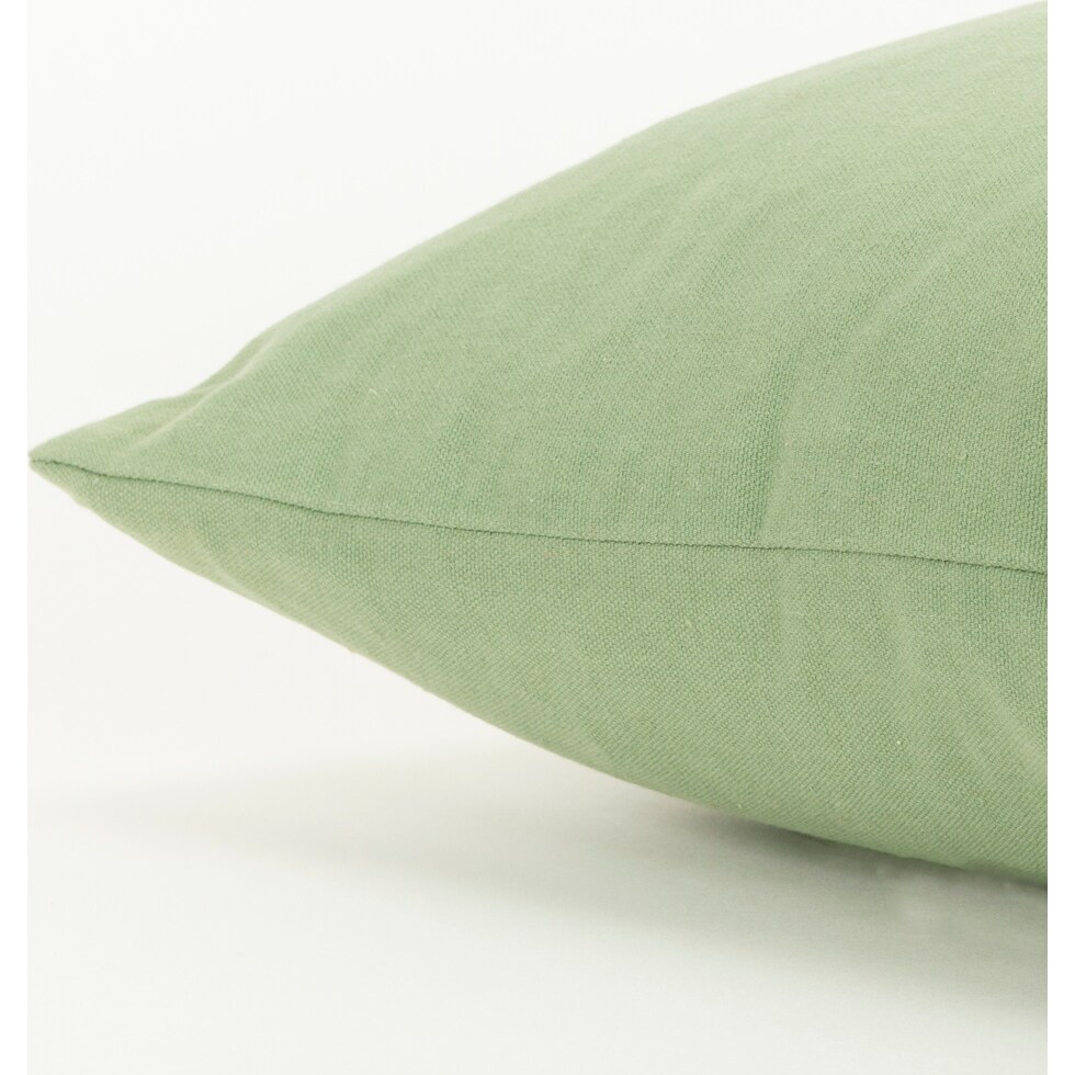 christmas star green accent pillow   