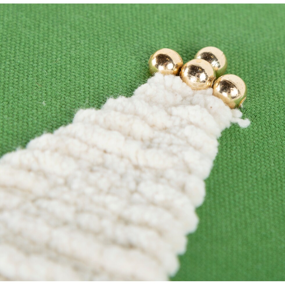 christmas trees green pillow   
