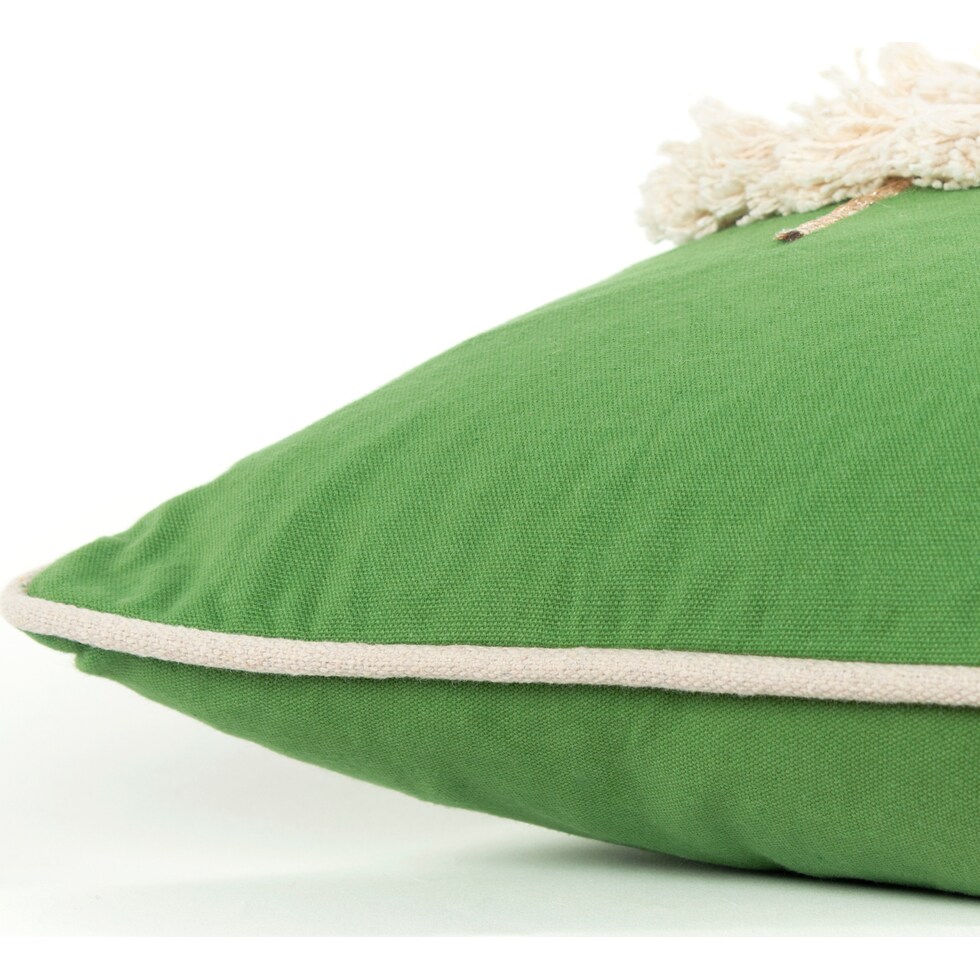 christmas trees green pillow   