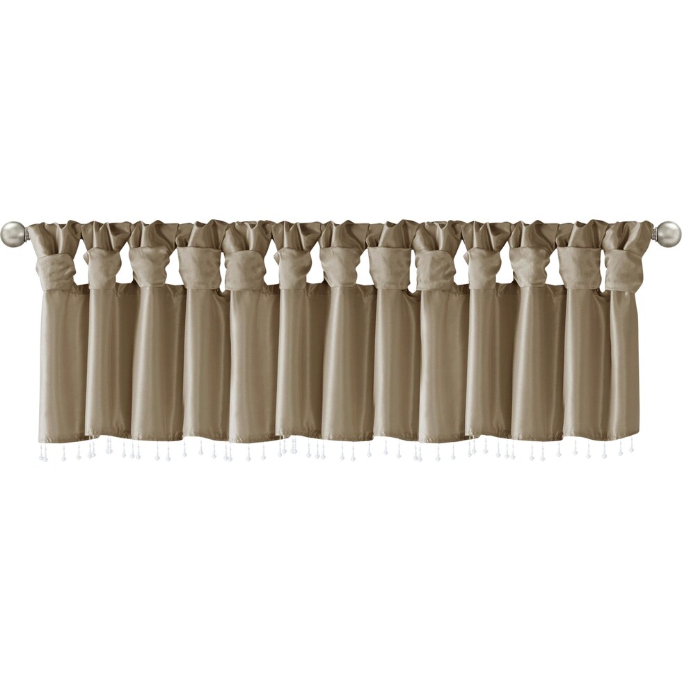 chrysa gray window valence   