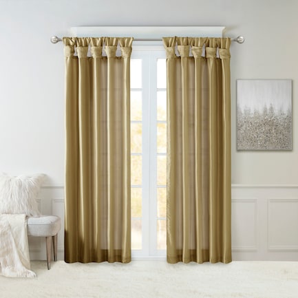 Chrysa 108" Window Curtain - Bronze