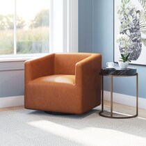 cielo light brown accent chair   