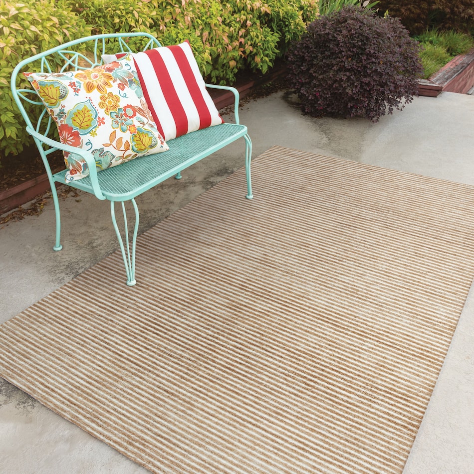 circe light brown outdoor area rug   