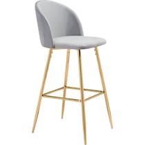 ciriah gray bar stool   