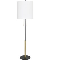 ciro black and gold floor lamp   