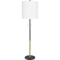 ciro black gold floor lamp   