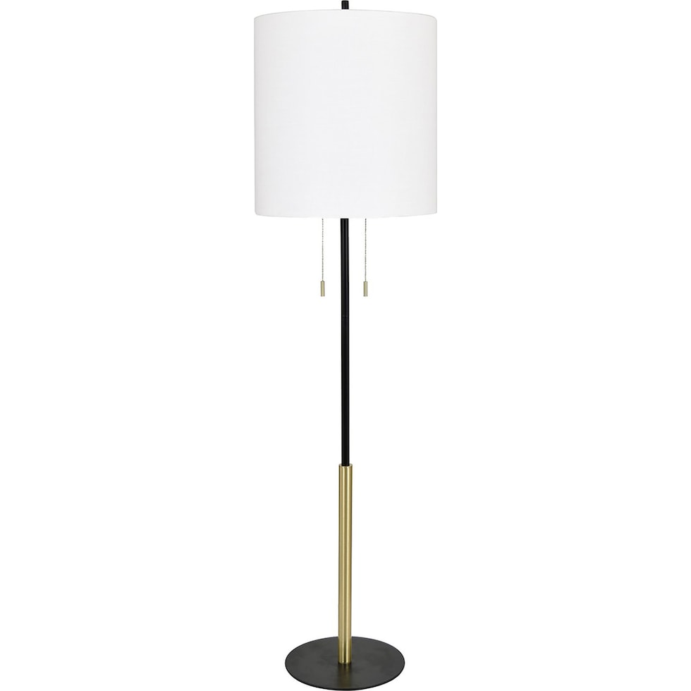 ciro black gold floor lamp   