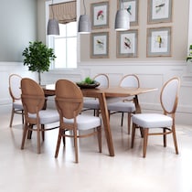 cisco dark brown dining chair   