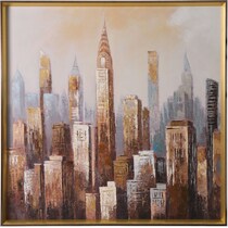 city view multicolor wall art   