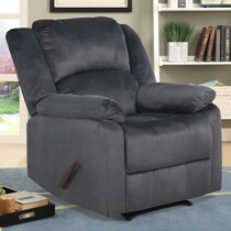 civenna gray manual recliner   