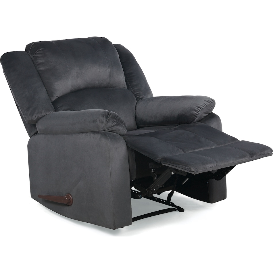 civenna gray manual recliner   