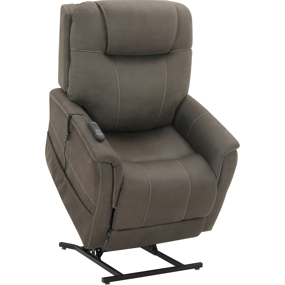 cj dark brown lift chair   