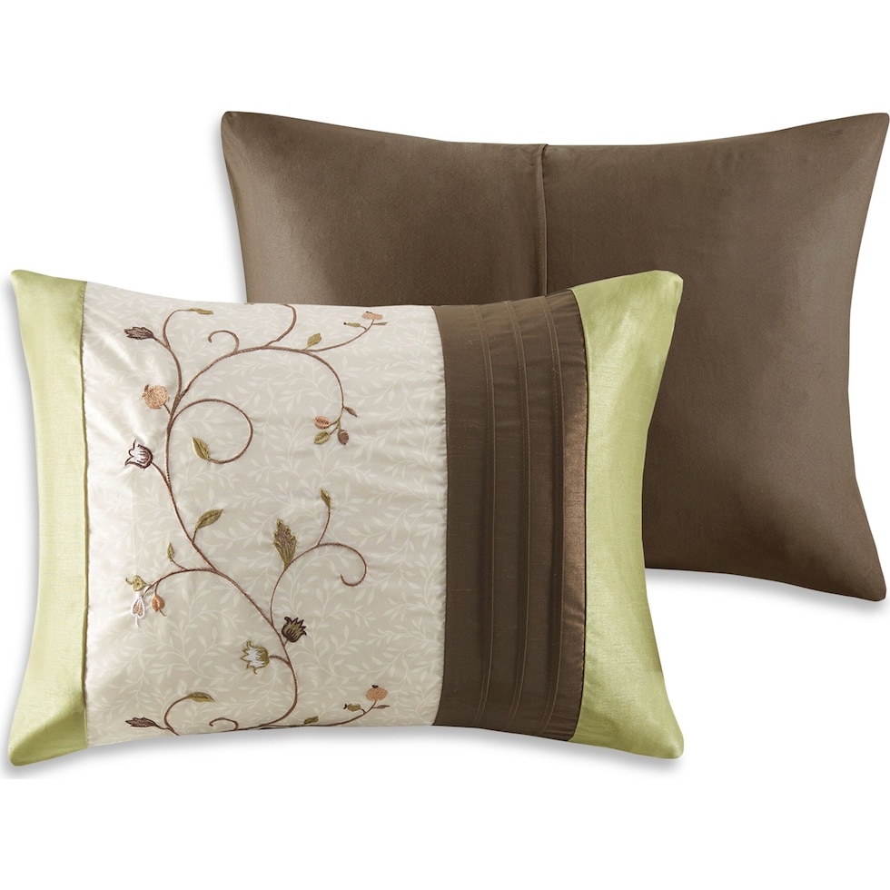 clara green california king bedding set   