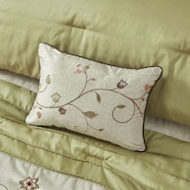 clara green california king bedding set   