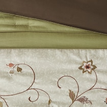 clara green california king bedding set   