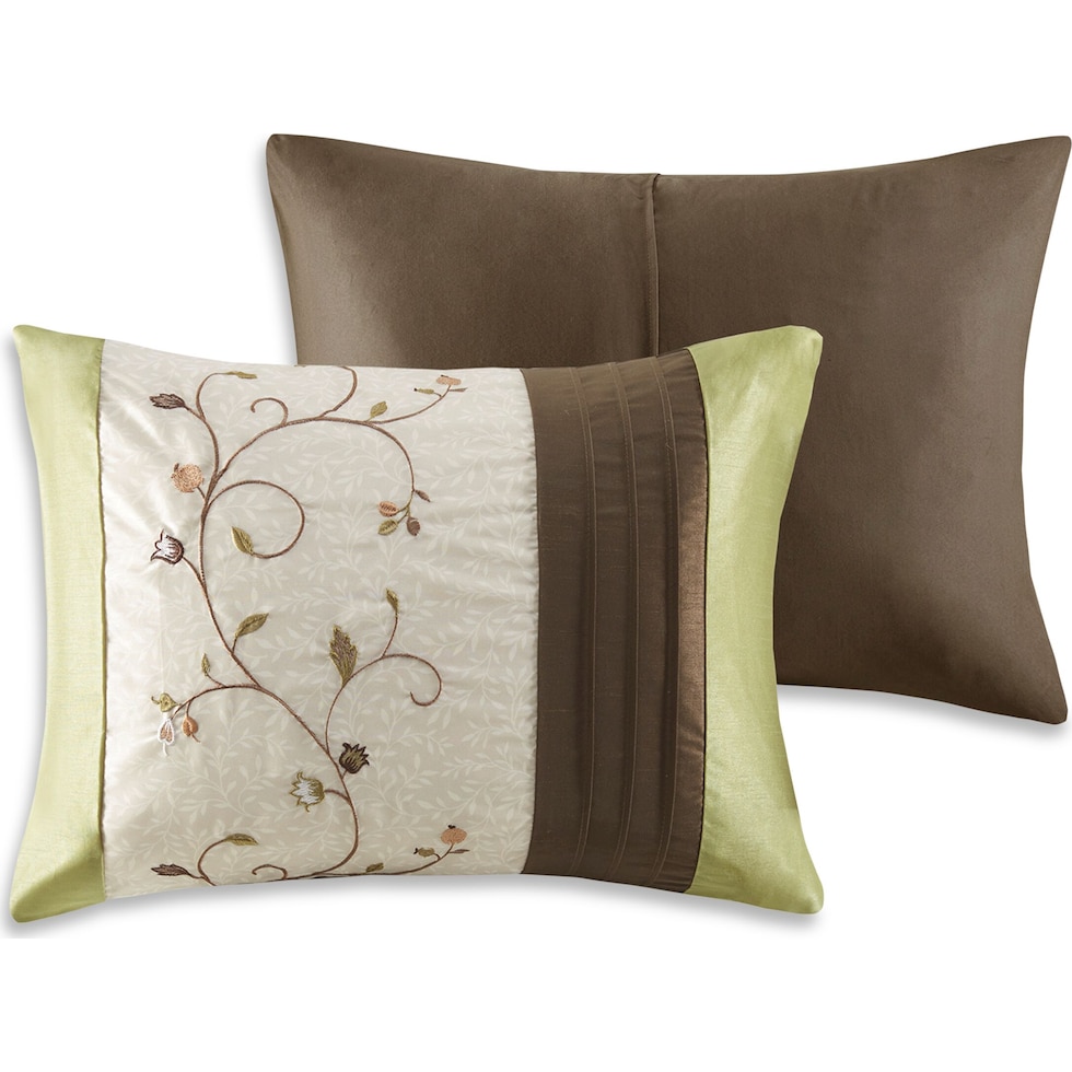 clara green queen bedding set   